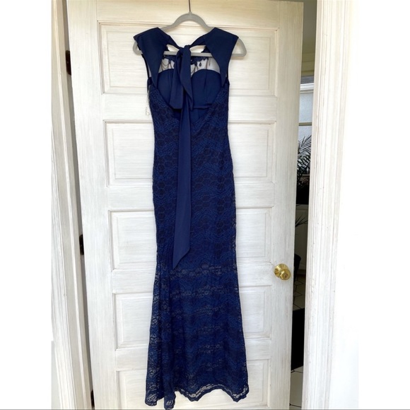 Beautiful Blu Lace Dress.Maxi Formal Dress - Picture 5 of 5